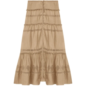 Isabel Marant Etoile Dusta Nederdel, Light Khaki